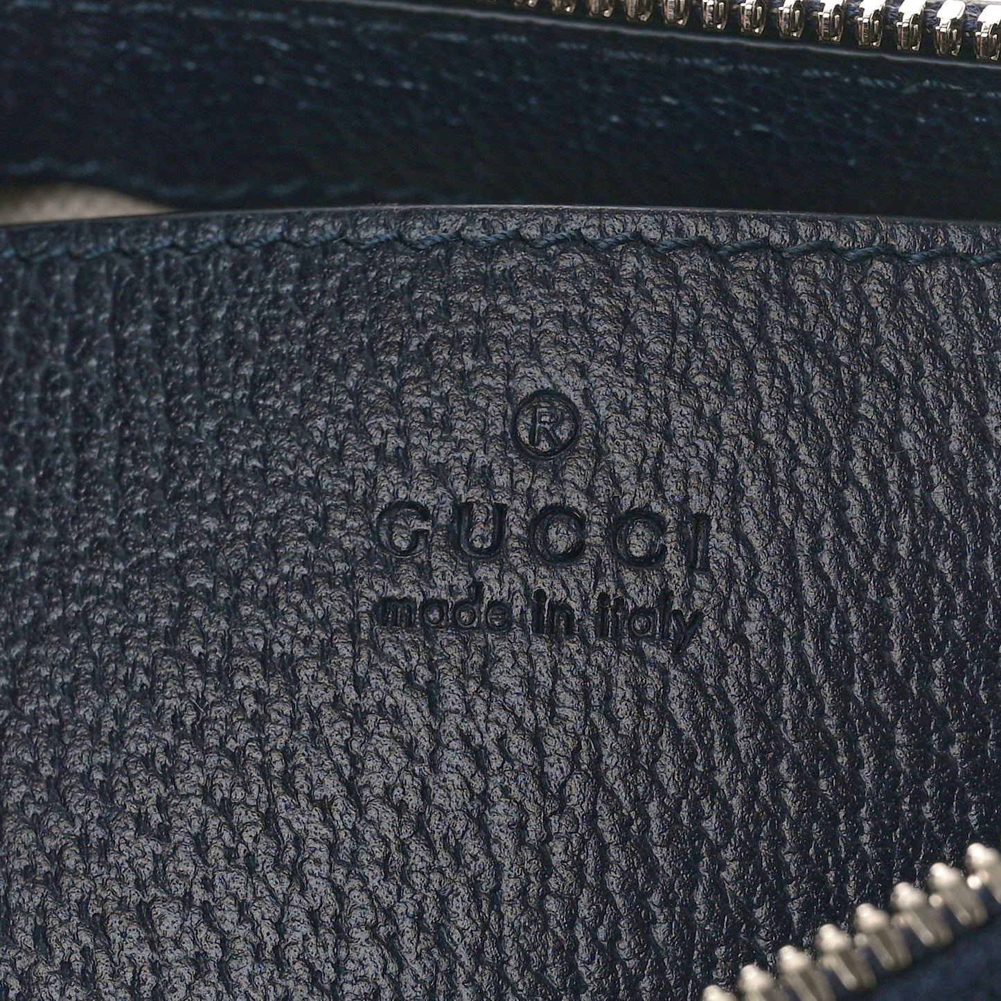 GG Supreme Monogram Textured Dollar Calfskin Web Small Ophidia Tote Bag Beige Blue