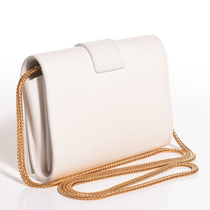 Saint Laurent Calfskin Small Classic Y Shoulder Bag Porcellana 4 of 8