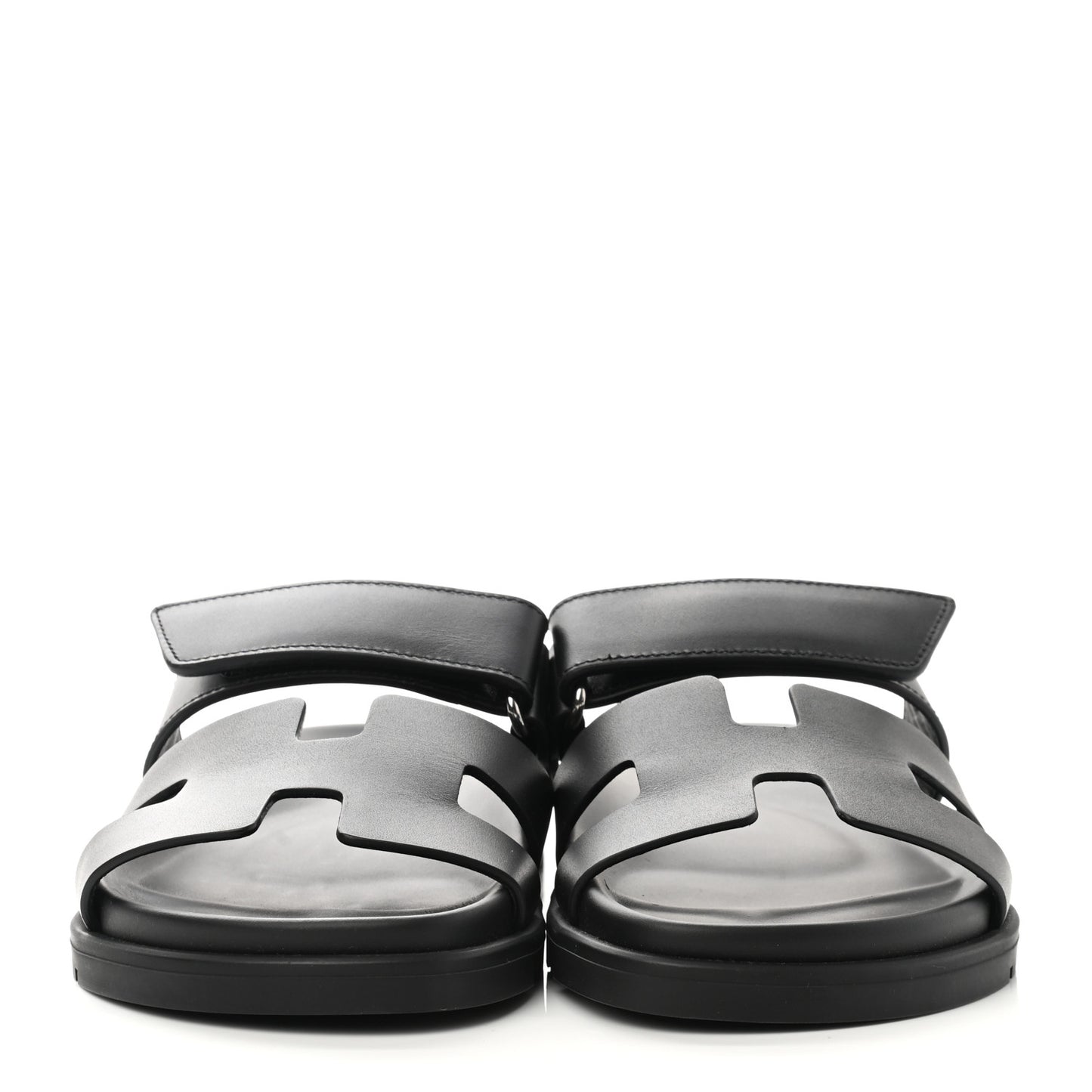 Calfskin Womens Chypre Sandals 35.5 Black