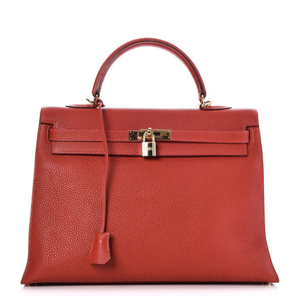 Hermes Togo Kelly Sellier 35 Rouge Garance 1 of 35