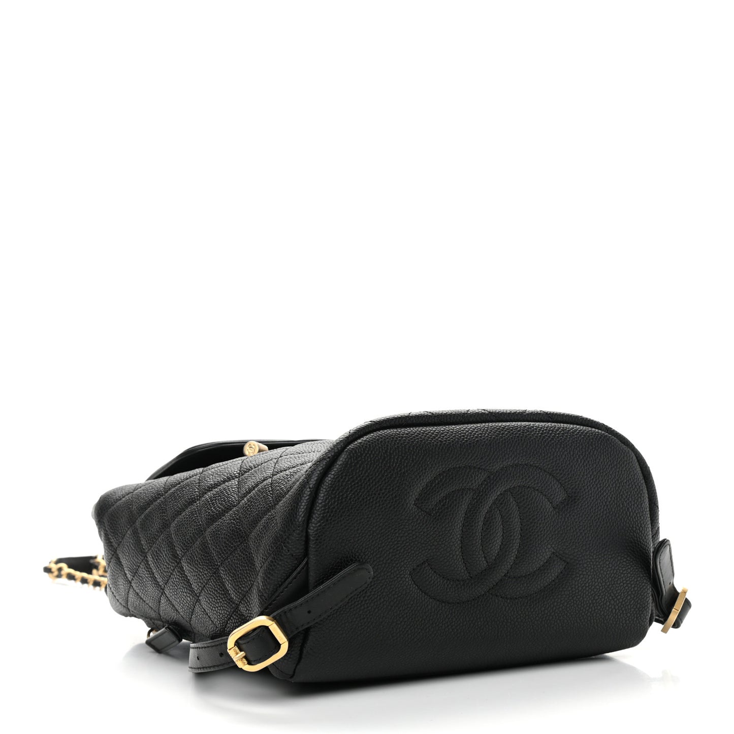 Caviar Quilted Filigree Backpack Black