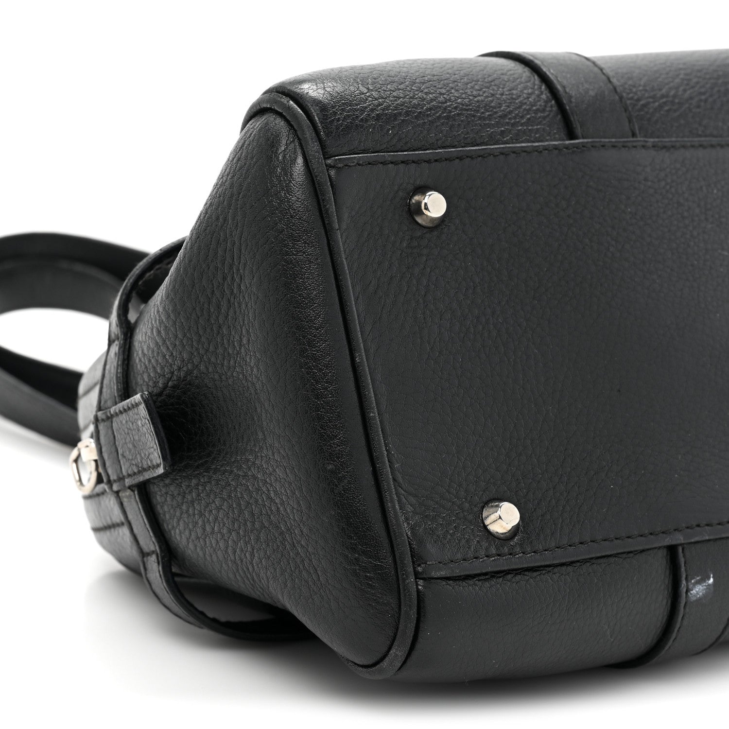Christian Dior Calfskin Logo Charms Boston Black 9 of 14