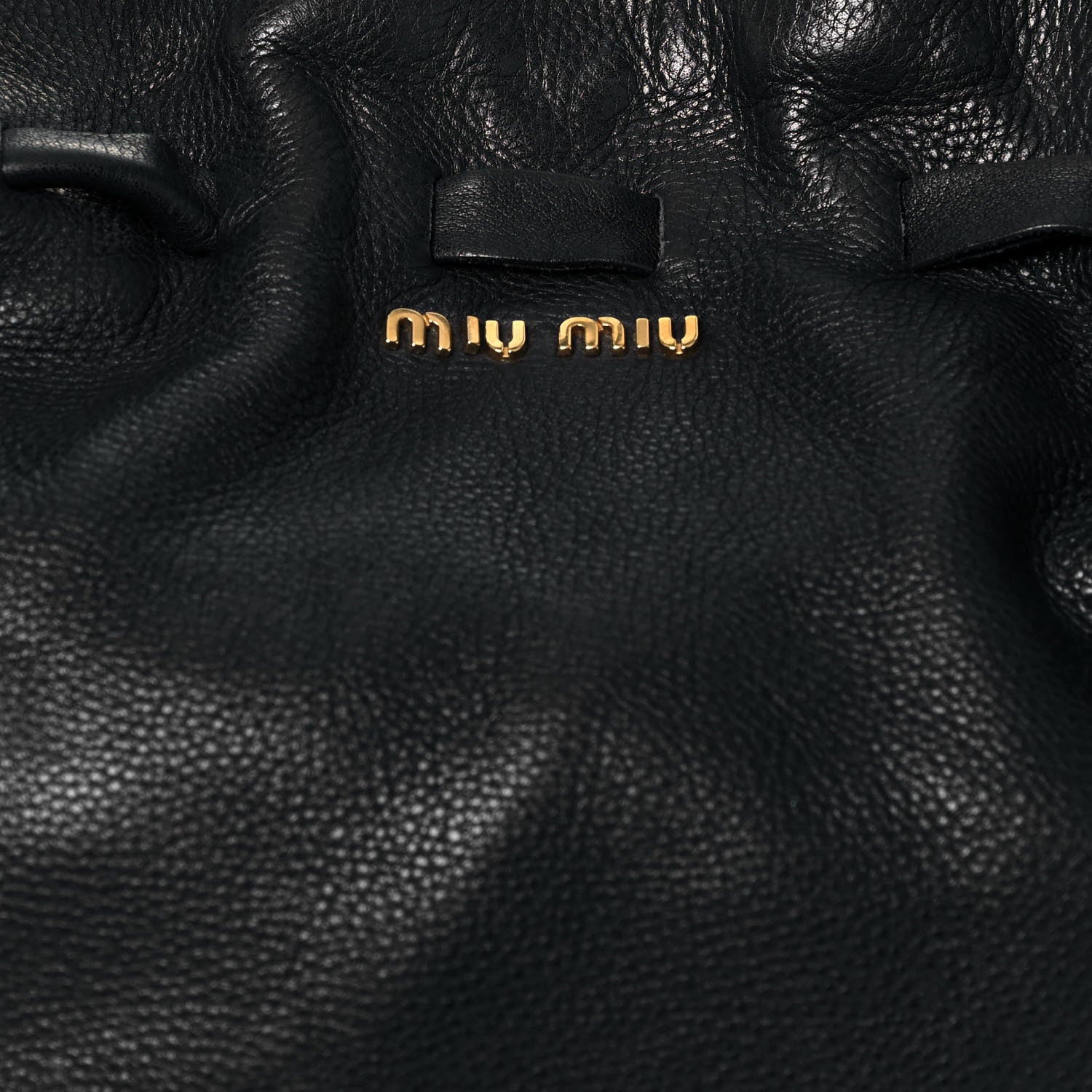 Miu Miu Vitello Lux Peggy Bow Tote Black 12 of 16