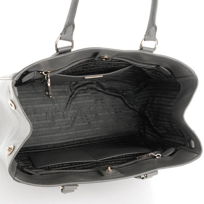 Prada Saffiano Lux Bi-Color Tote Marmo Nube 5 of 8