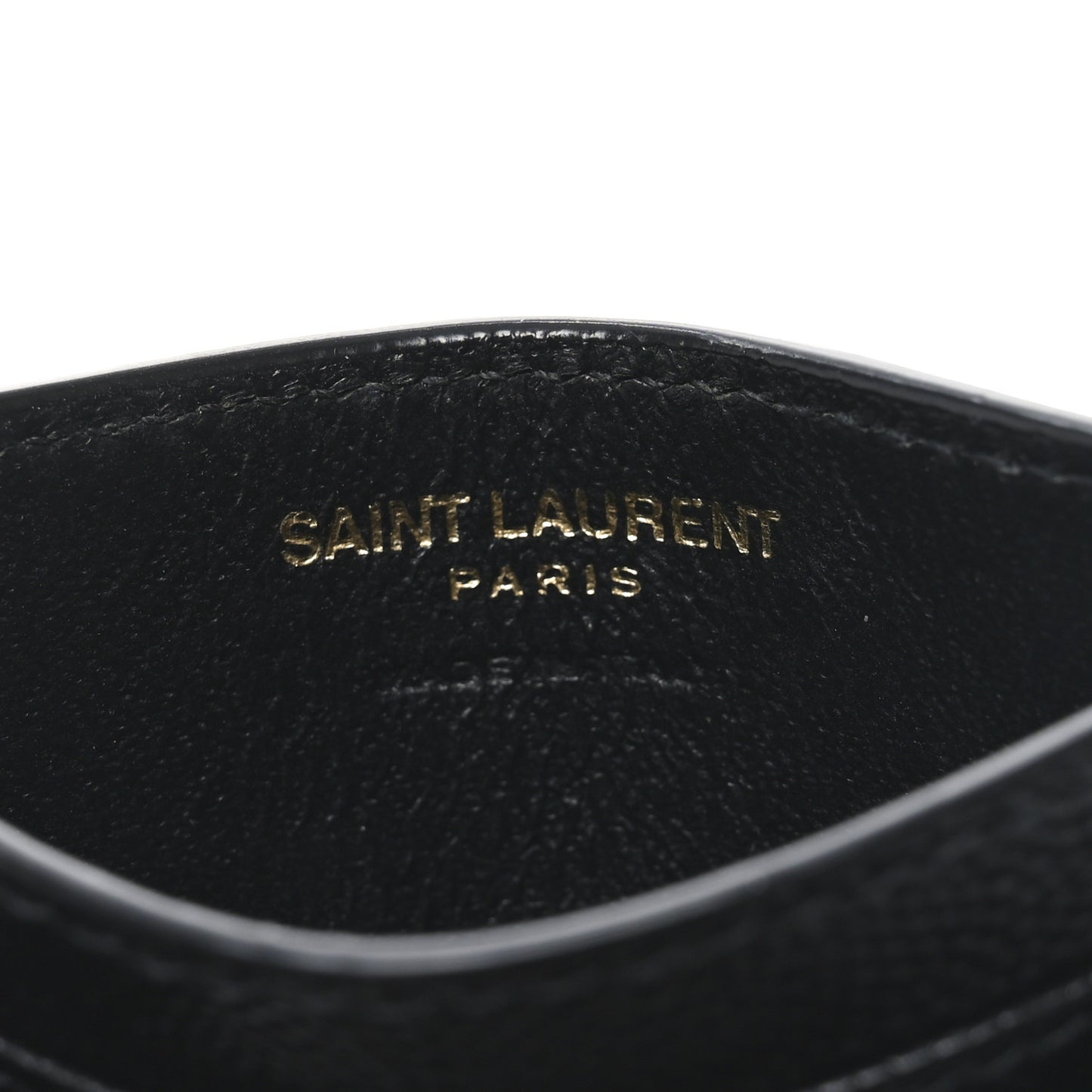 Grain De Poudre Matelasse Chevron Monogram Credit Card Case Black