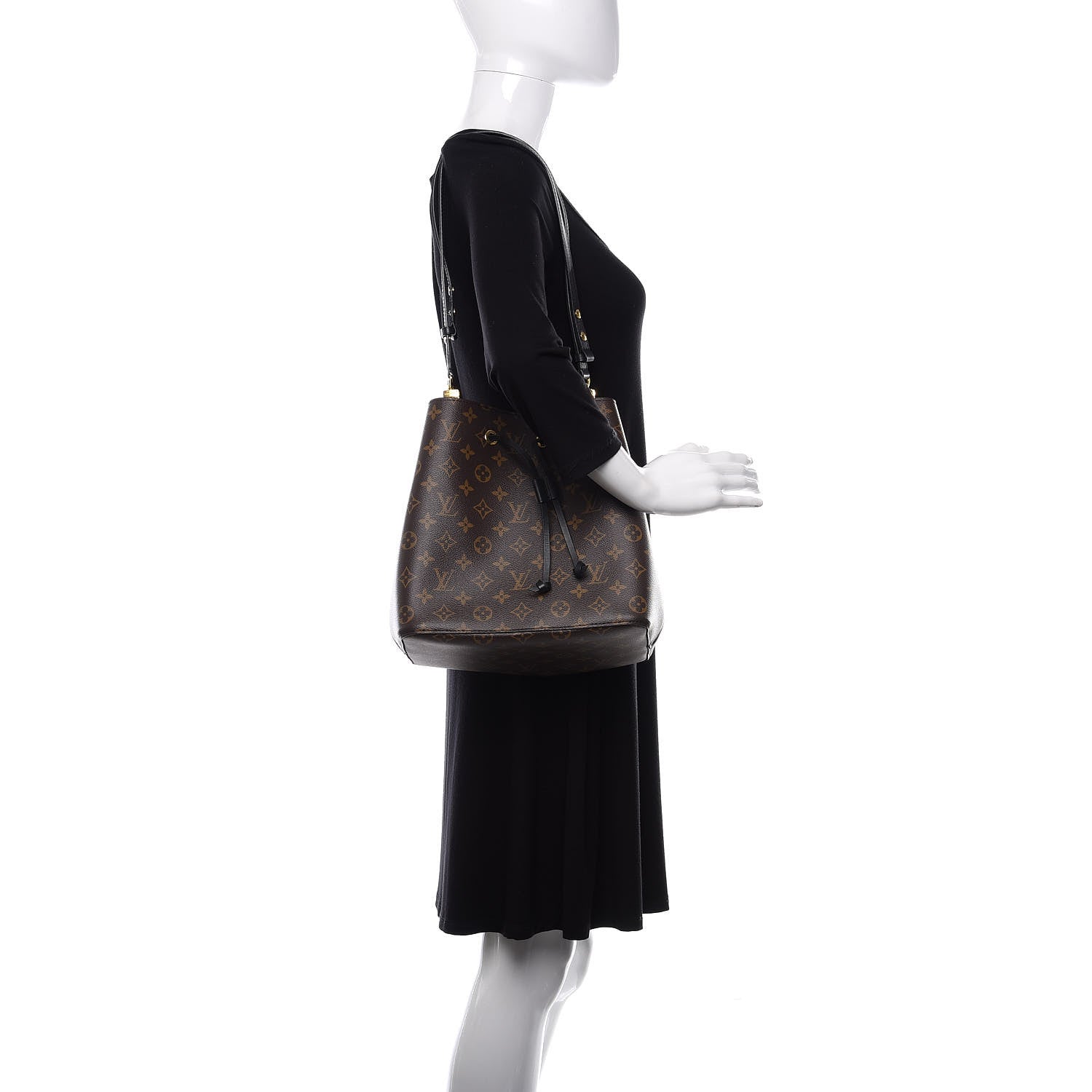 Louis Vuitton Monogram Neonoe MM Black 2 of 10