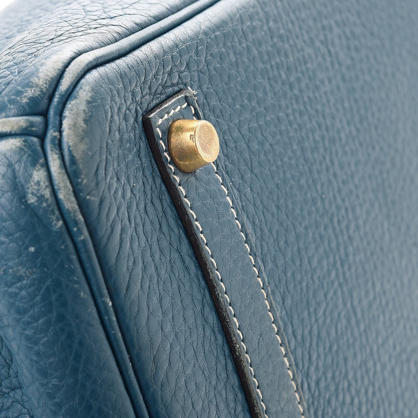 Taurillon Clemence Birkin 35 Bleu Thalassa