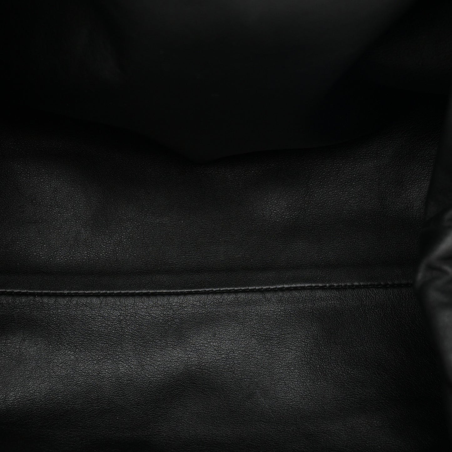 Smooth Butter Calf The Pouch Oversized Clutch Black