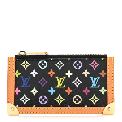 Louis Vuitton Monogram Multicolor Key Pouch Black 1 of 9