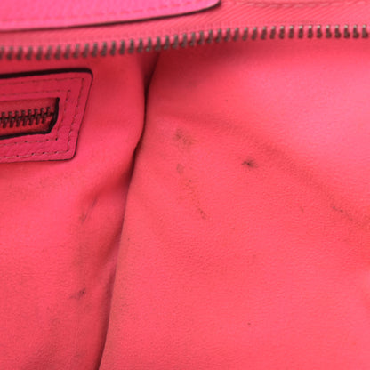 Celine Drummed Calfskin Mini Luggage Fluo Pink 8 of 20