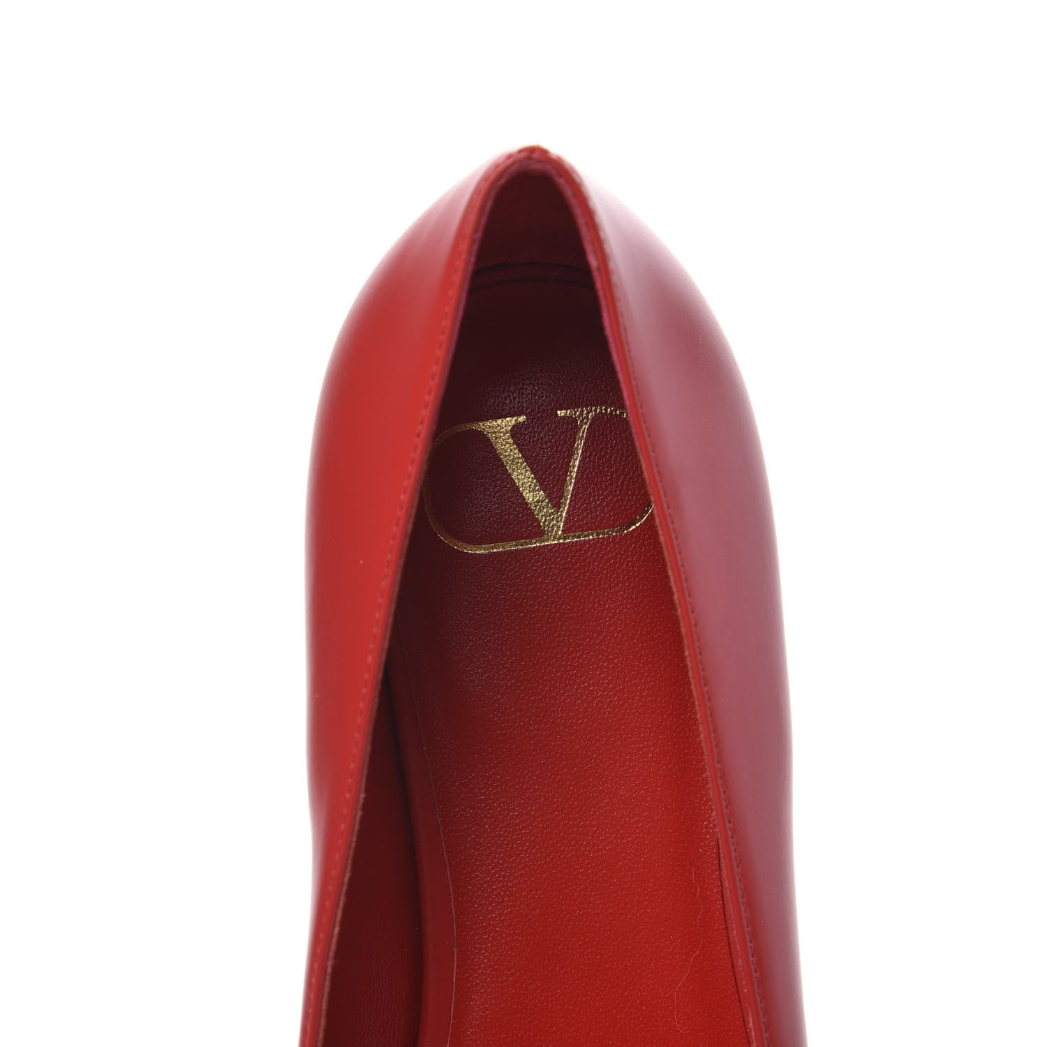 Valentino Garavani Nappa Vlogo Flats 37.5 Rouge Pur 6 of 9