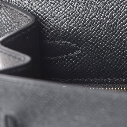 Hermes Epsom Kelly Sellier 25 Black 15 of 40