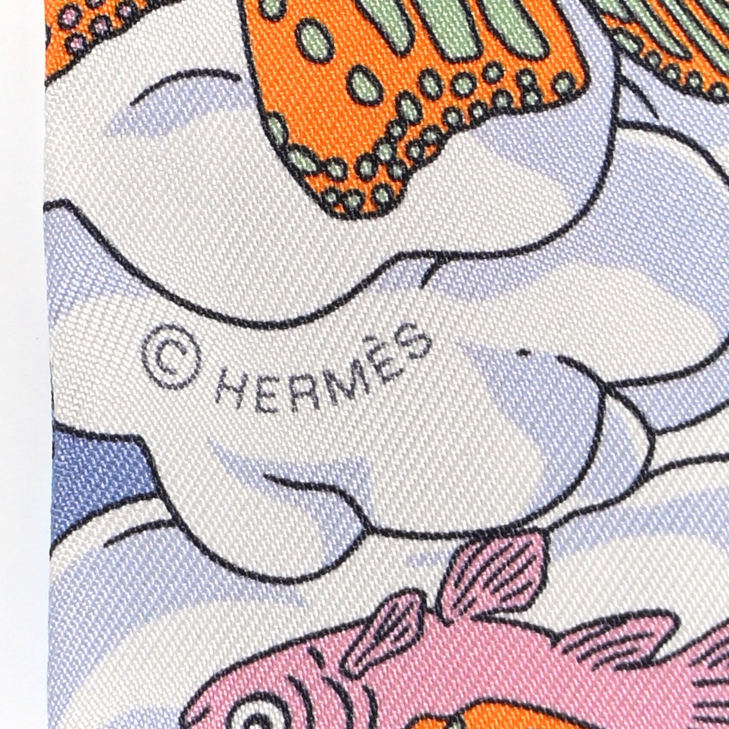 Silk Sur Mon Nuage Twilly Bleu Black Mauve