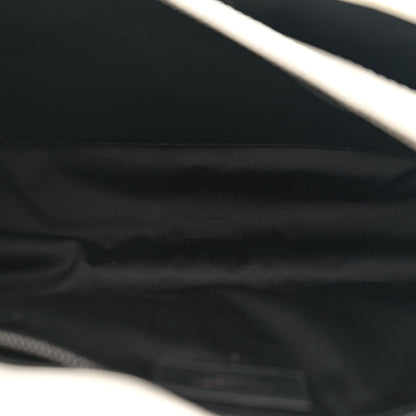 Saint Laurent Crinkled Calfskin Matelasse Monogram Medium Niki Chain Satchel Ivory 5 of 12