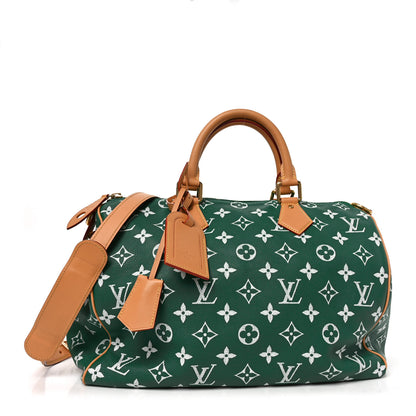 Louis Vuitton Calfskin Monogram Speedy P9 Bandouliere 40 Green 1 of 11