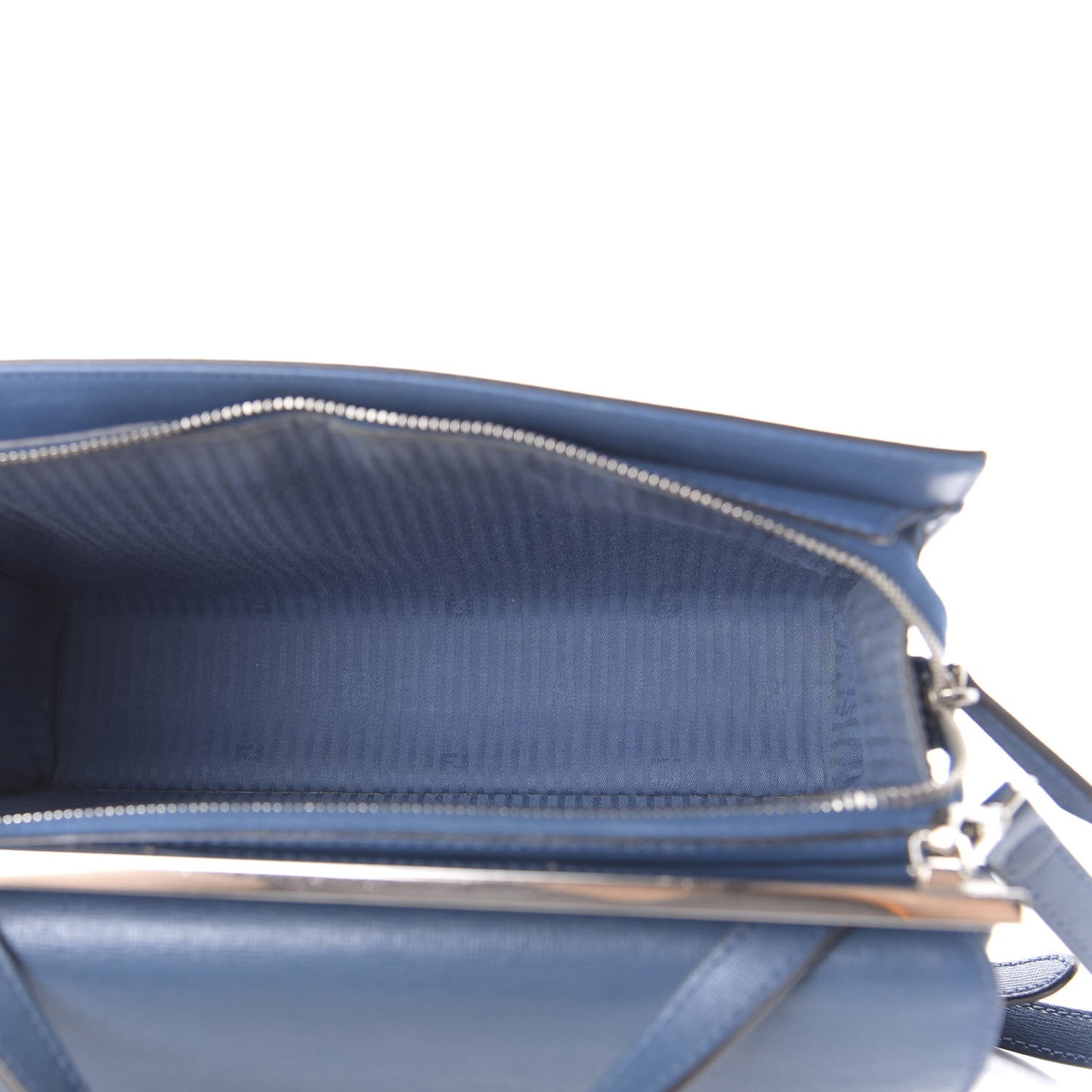 Vitello Elite Flamingo Demi Jour Shoulder Bag Blue