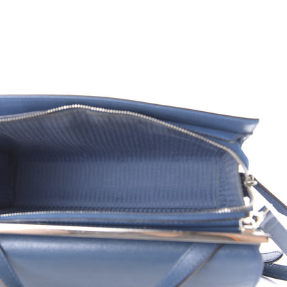 Fendi Vitello Elite Flamingo Demi Jour Shoulder Bag Blue 6 of 15