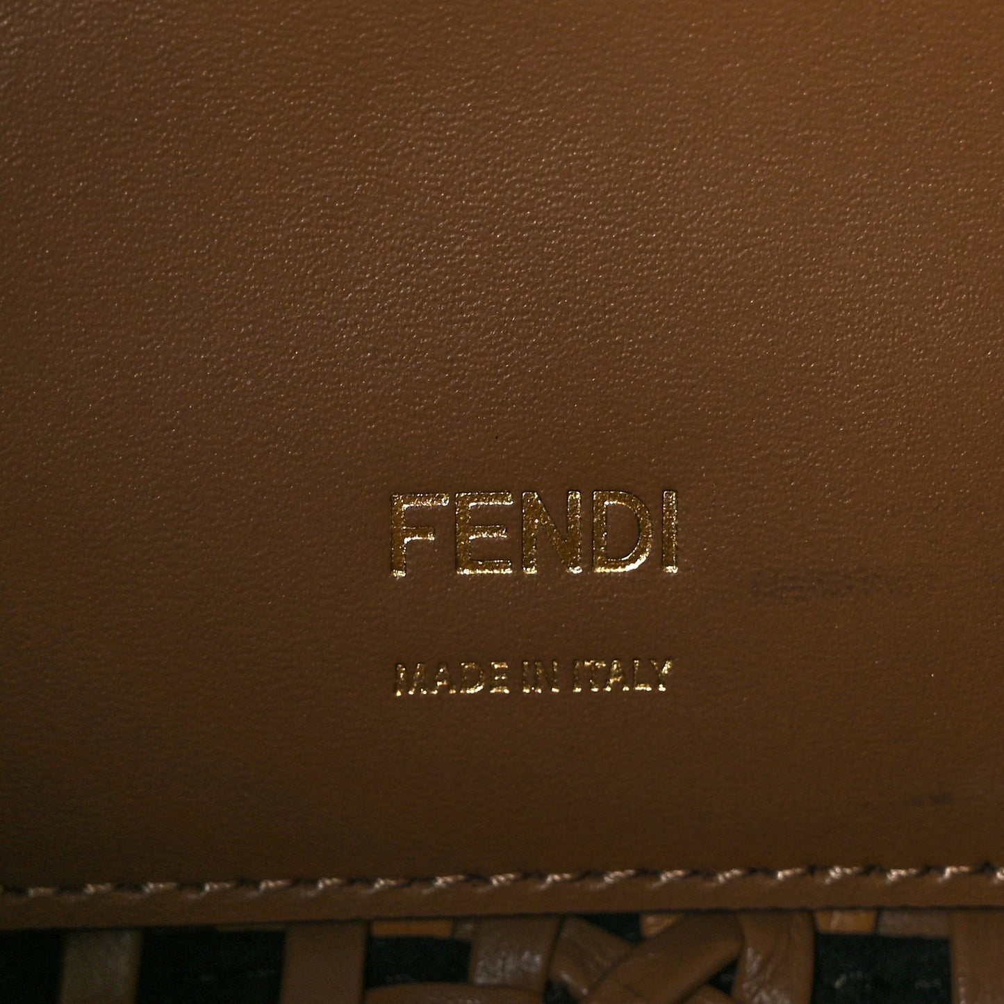 Nappa FF Woven Baguette Brown