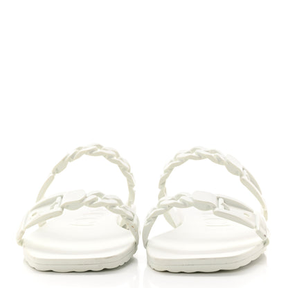 Gucci Rubber Womens Slide Sandals 37 White 2 of 15