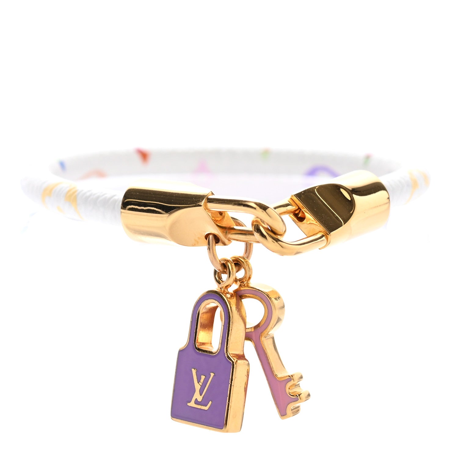 Louis Vuitton Monogram Multicolor Luck It Bracelet 19 White 1 of 5