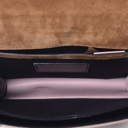 Burberry Derby Calfskin House Check Small Macken Crossbody Bag Pale Orchid 5 of 8