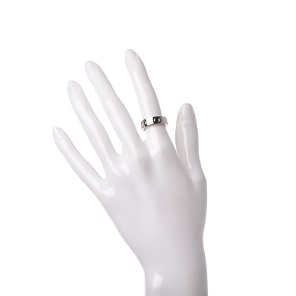 Cartier 18K White Gold Sapphire 5.5mm LOVE Ring 48 4.5 2 of 4