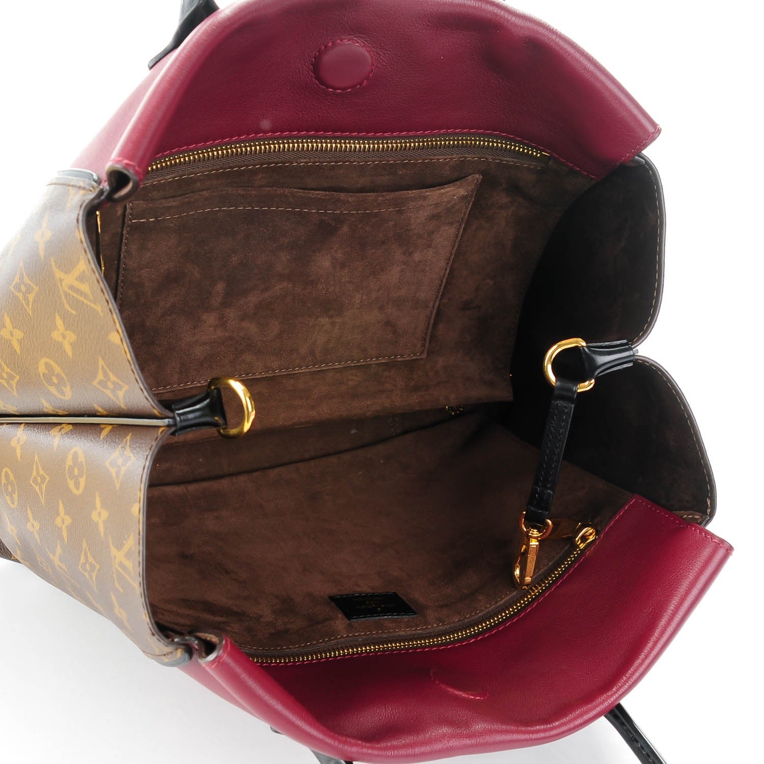 Louis Vuitton Monogram Cuir Orfevre Tote W PM Prunille 5 of 7