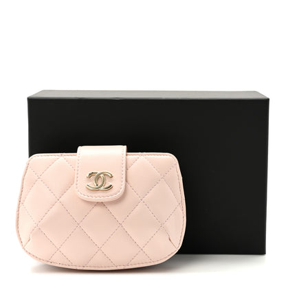 Chanel Lambskin Quilted Mini CC Chain Bag Light Pink 10 of 10