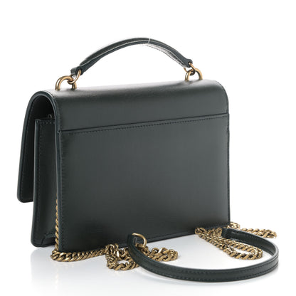 Saint Laurent Calfskin Monogram Sunset Chain Wallet Green 2 of 4