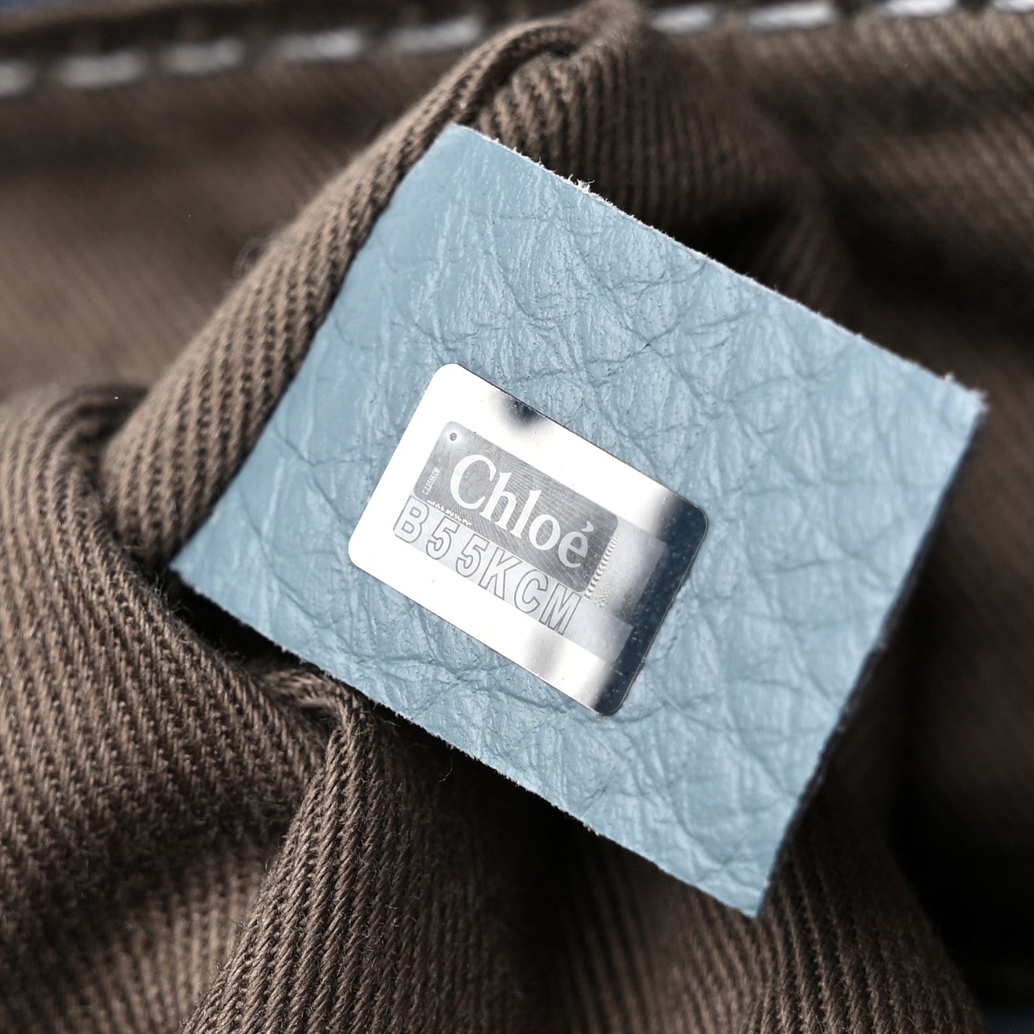 Chloe Calfskin Medium Marcie Satchel Cloudy Blue 7 of 15