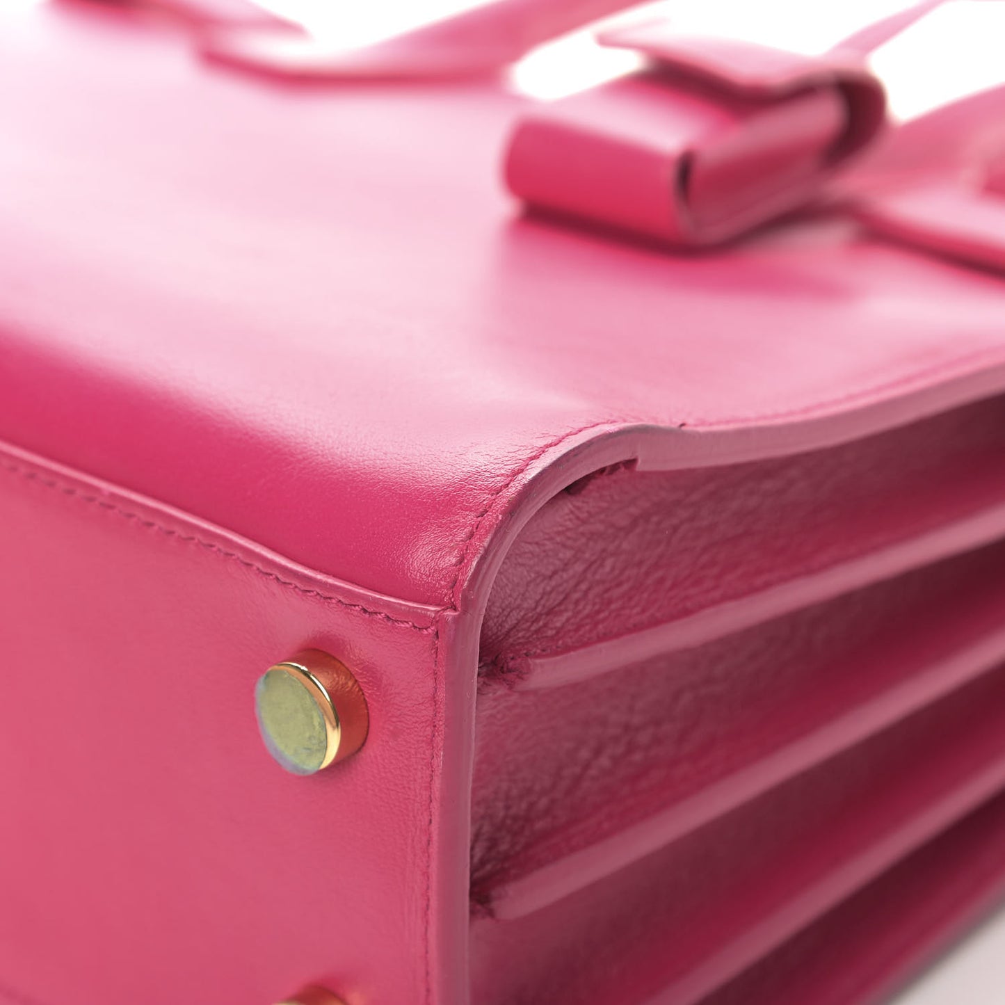 Calfskin Nano Sac De Jour Lipstick Fuchsia