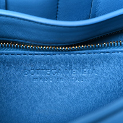 Bottega Veneta Lambskin Maxi Intrecciato Padded Chain Cassette Crossbody Bag Swimming Pool 6 of 9