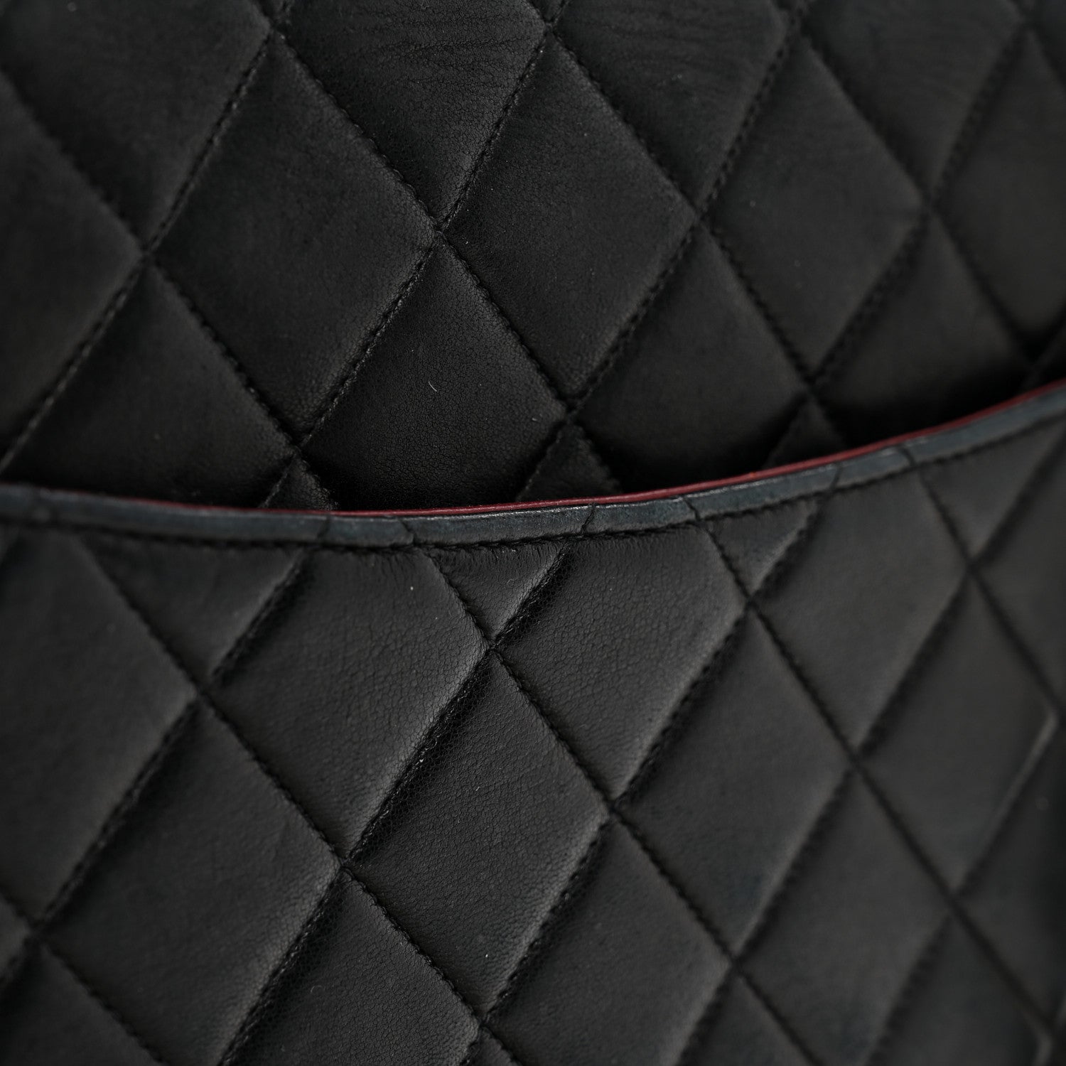 Chanel Lambskin Quilted XL Jumbo Single Flap Black 10 of 14