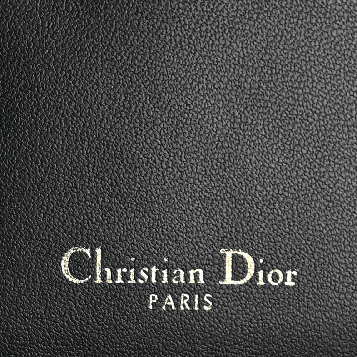 Christian Dior Grained Calfskin Supple Cannage Caro Scarlet Zipped Wallet Black 6 of 7