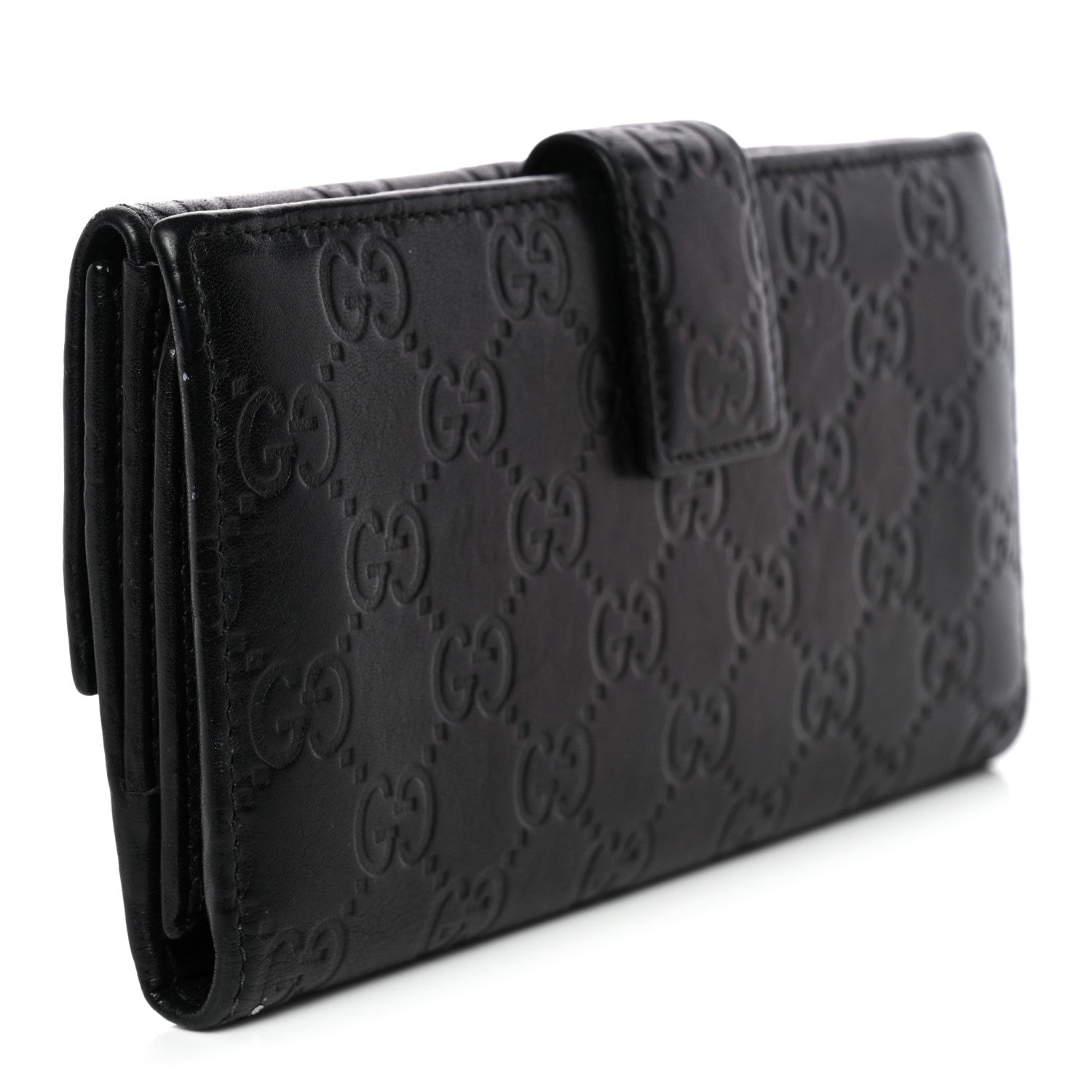 Gucci Guccissima Emily Continental Wallet Black 3 of 14