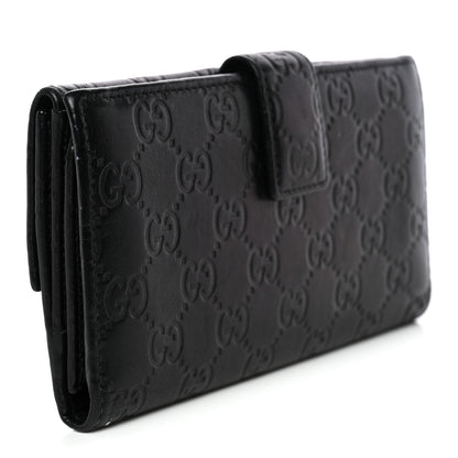 Gucci Guccissima Emily Continental Wallet Black 3 of 14