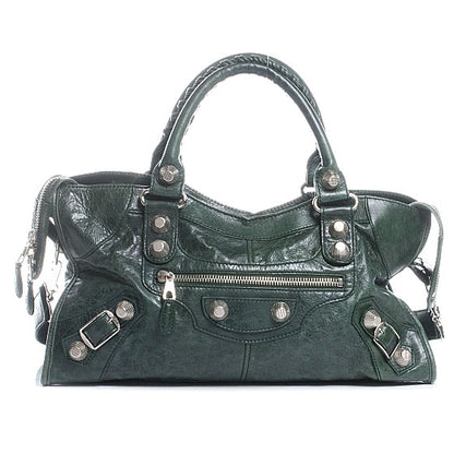 Balenciaga Agneau Giant 21 Silver Hardware Part Time Emerald 1 of 7