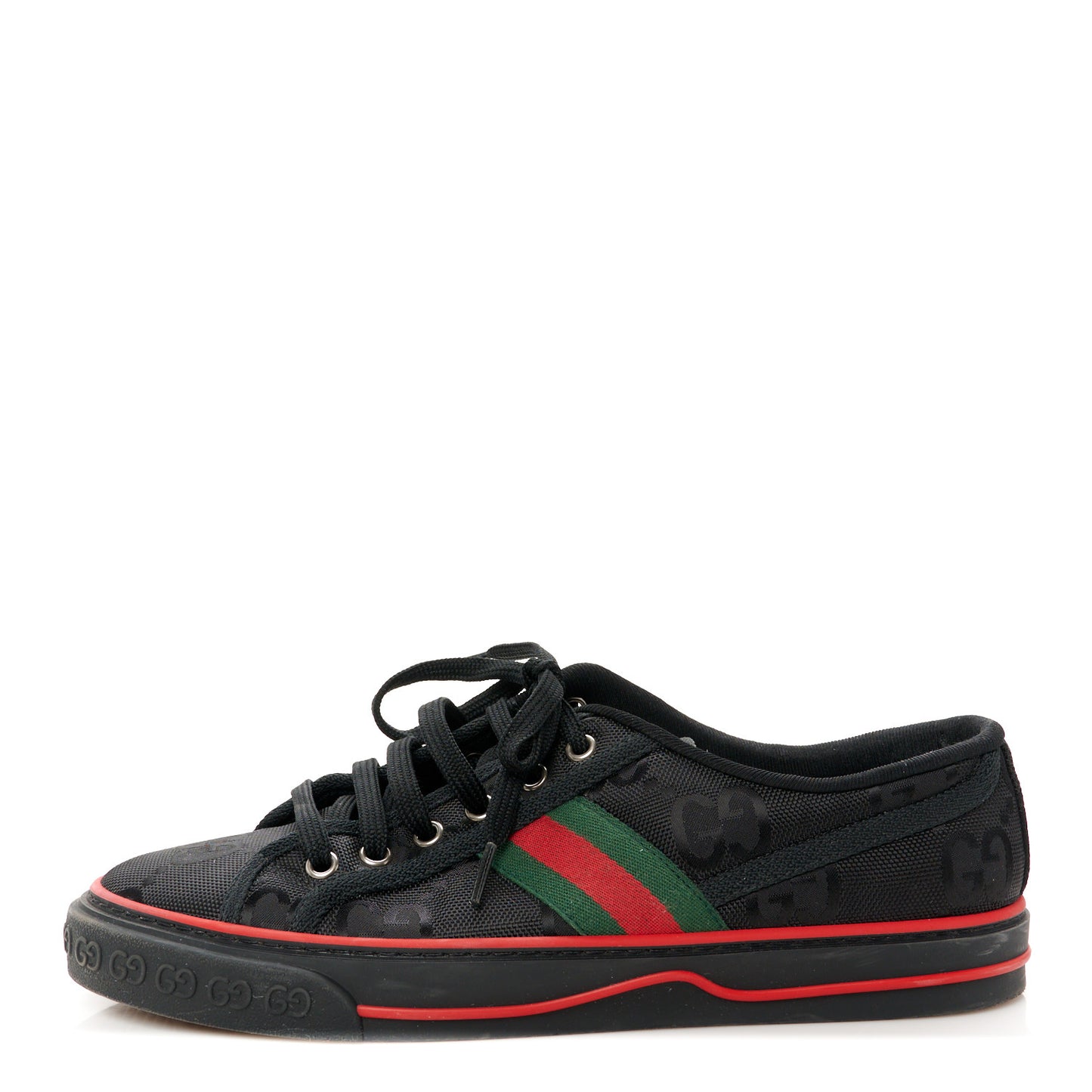 Econyl Nylon Web Monogram Off The Grid Womens 1977 Tennis Sneakers 40 Black