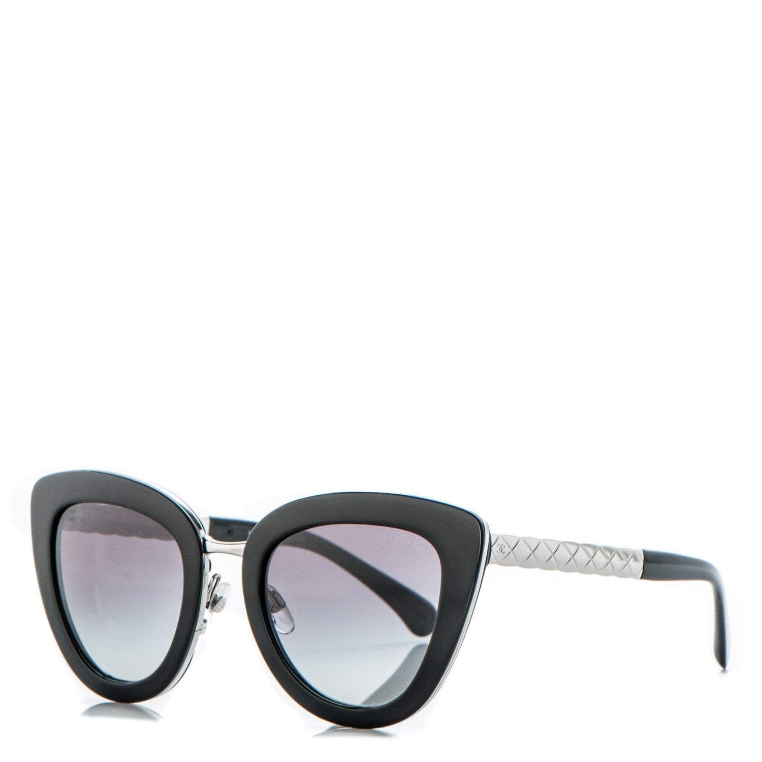 Chanel Cat Eye Quilted Sunglasses 5368 Black 1 of 6