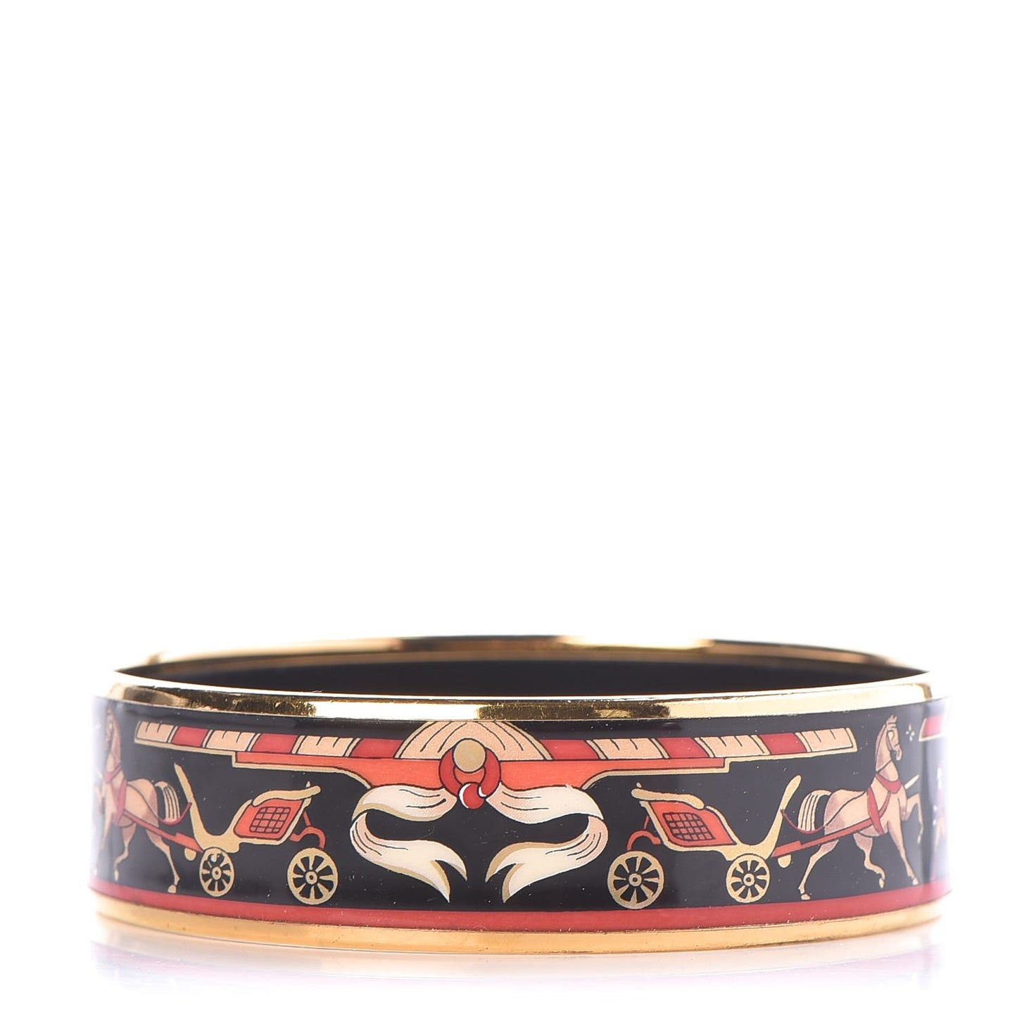 Enamel Printed Wide Chariots Bracelet 65