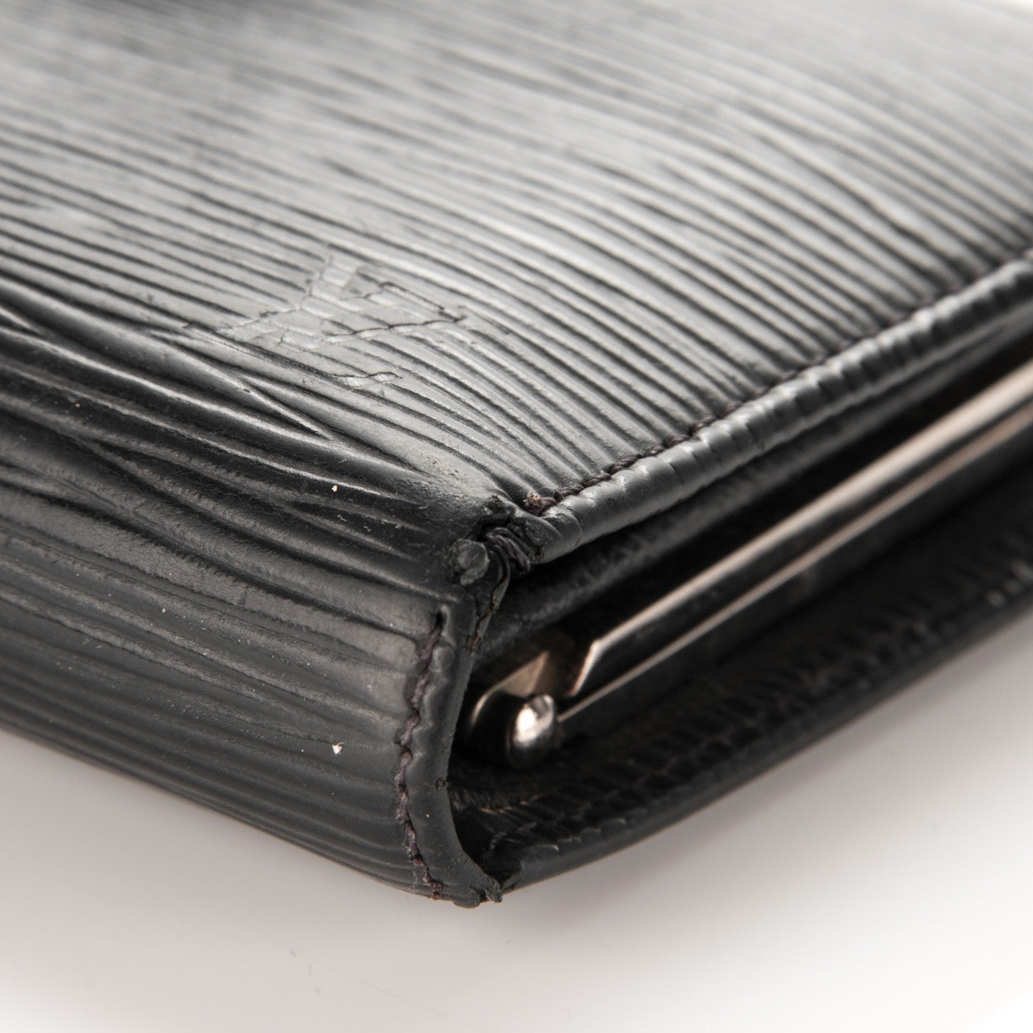 Louis Vuitton Epi French Purse Wallet Black 7 of 7