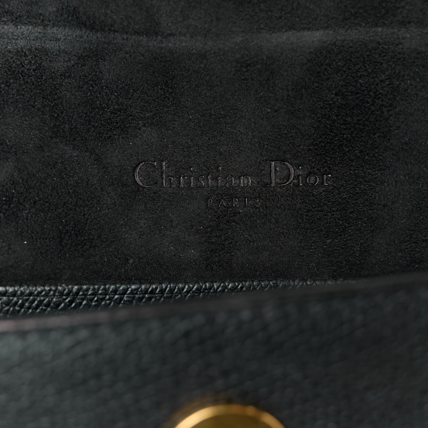 Christian Dior Grained Calfskin Saddle Belt Bag Black 6 of 10