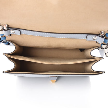 Fendi Vitello Liberty Whipstitch Bow Small Kan I Shoulder Bag Azzurro Polvere Multicolor 5 of 10