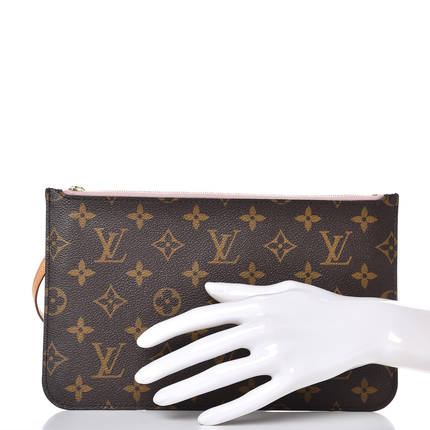 Louis Vuitton Monogram Neverfull MM GM Pochette Rose Ballerine 2 of 7