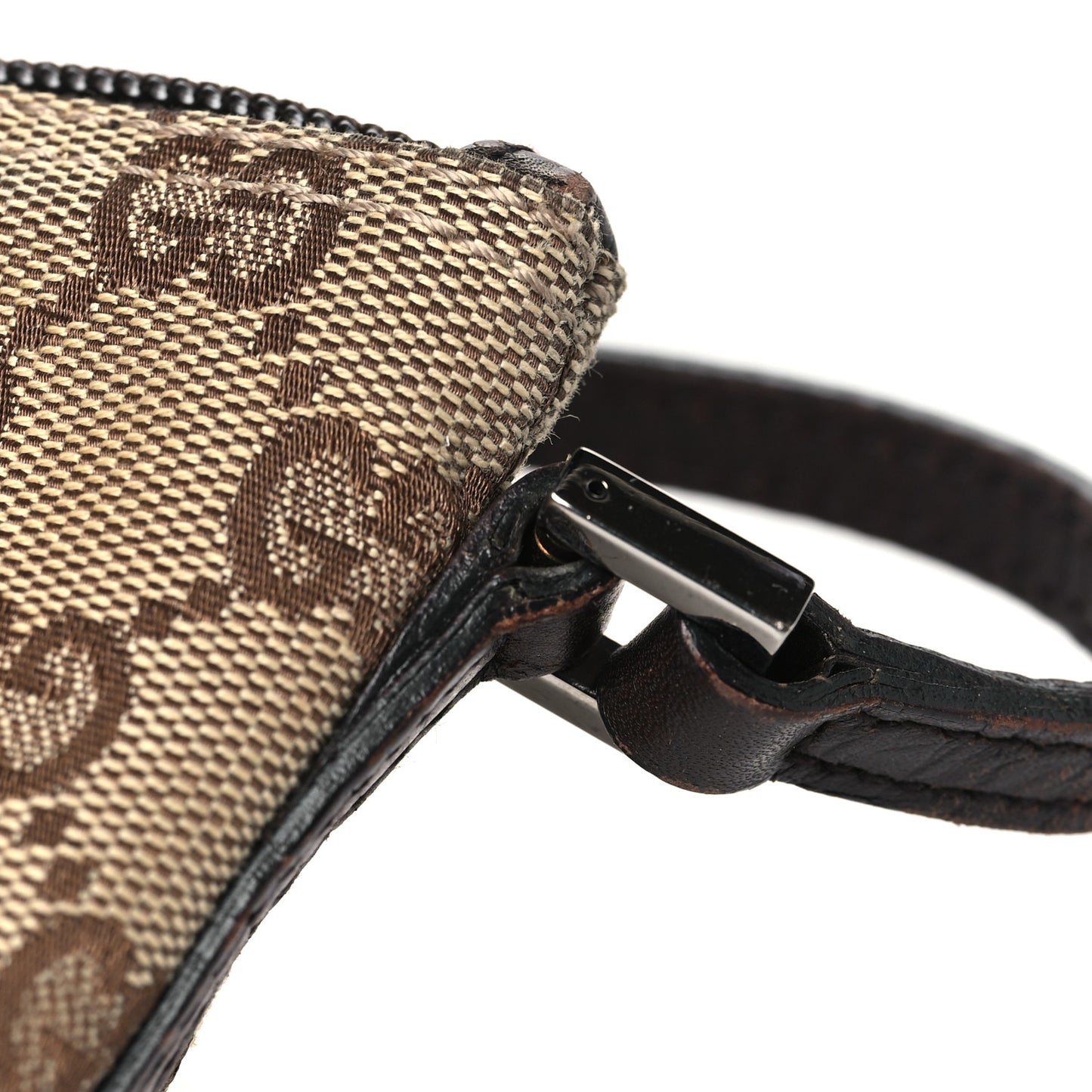 Monogram Web Boat Pochette Brown