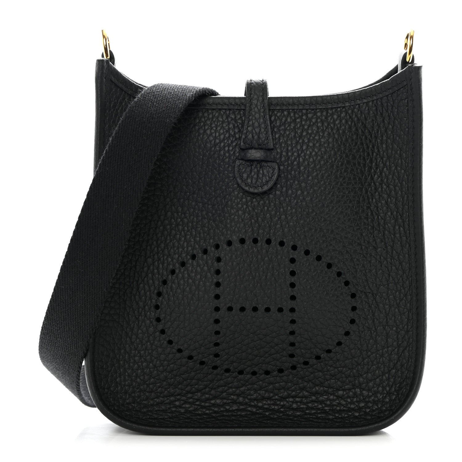 Hermes Taurillon Clemence Evelyne TPM Black 1 of 11