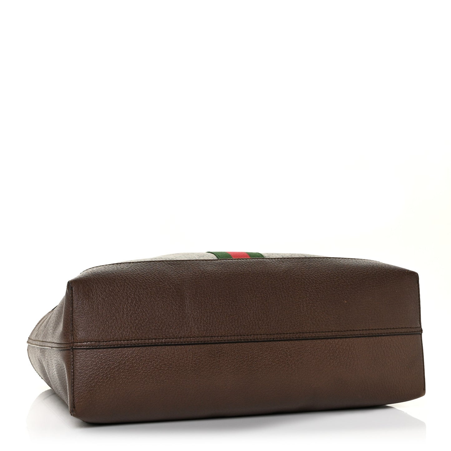 GG Supreme Monogram Web Ophidia Tote Brown