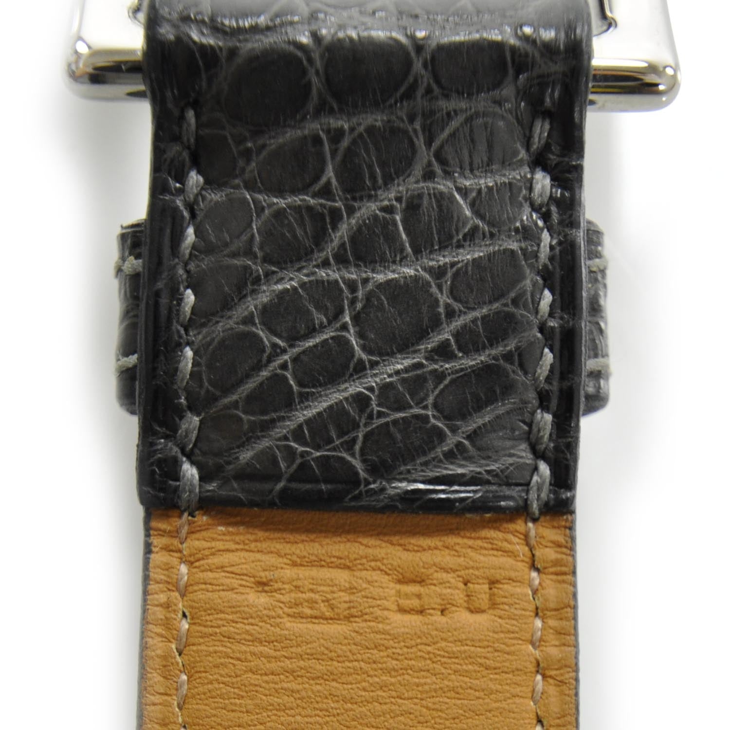 Hermes Crocodile Etriviere 2 Bracelet Gris Elephant 5 of 7