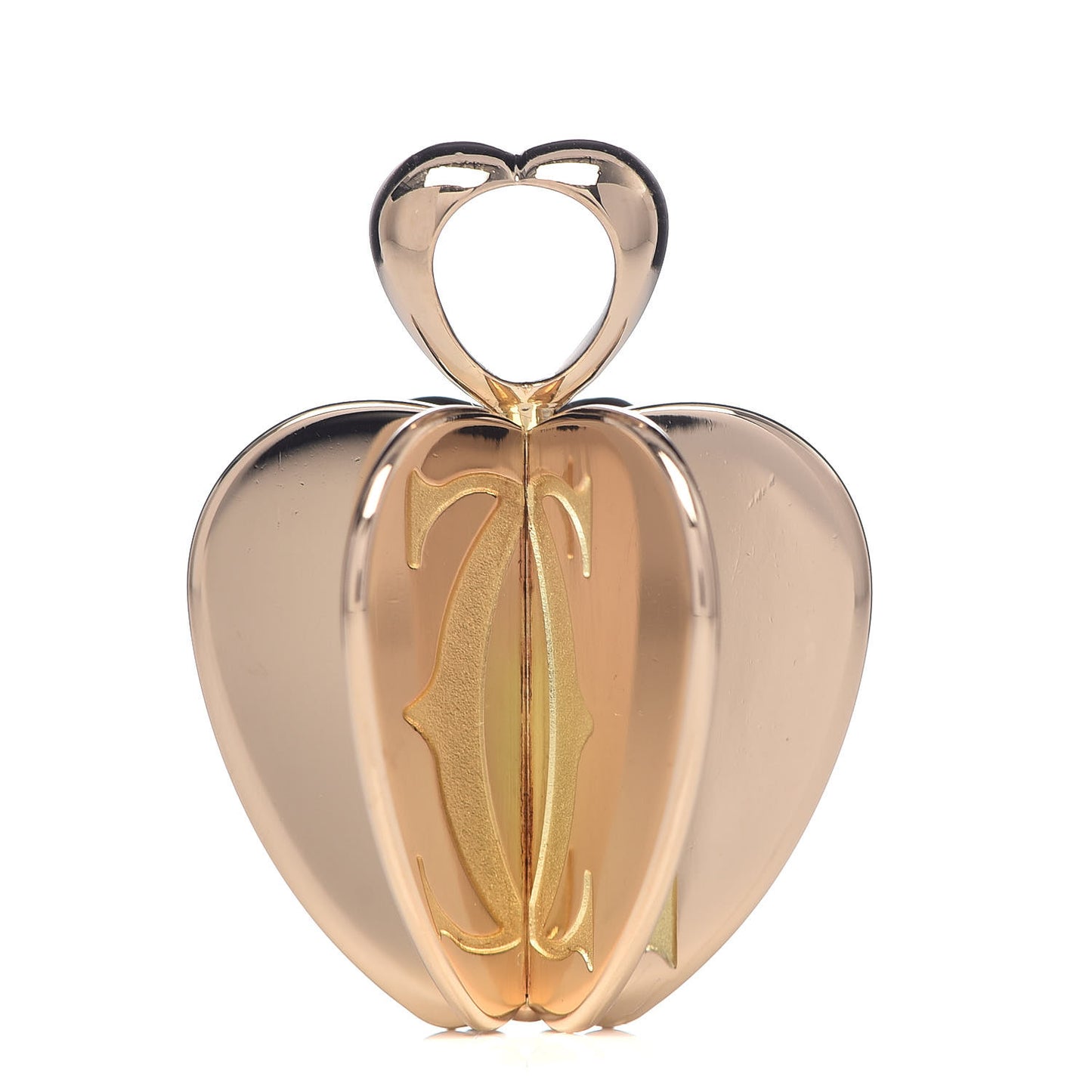 18K Yellow Gold Apple Pendant