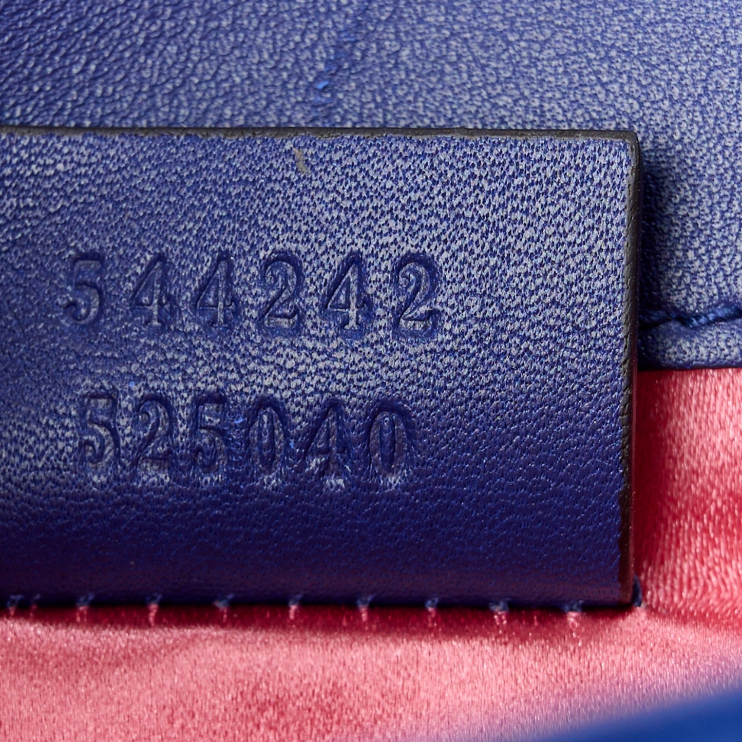 Velvet Crystal Square G Shoulder Bag Cobalt Blue